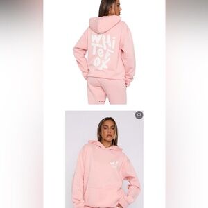 White Fox Boutique Pink Hoodie